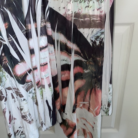 Watercolor Butterfly Print Halter Style Maxi Dress - Picture 13 of 16